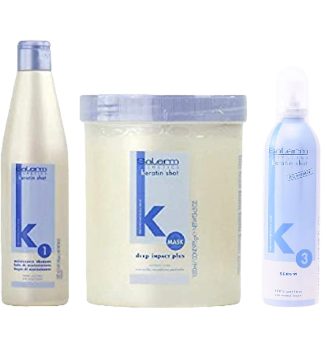 KIT DE MANTENIMIENTO KERATIN SHOT 3 pasos