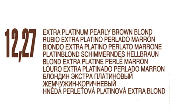 #12,27 Rubio Extra Platino Aperlado Marron