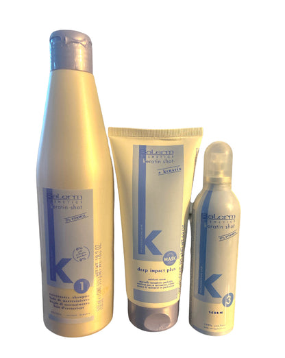 KIT DE MANTENIMIENTO KERATIN SHOT 3 pasos