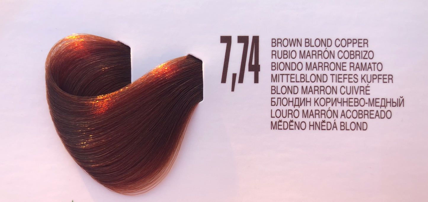 #7,74 Rubio Marrón Cobrizo / Brown Blond Copper